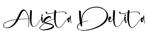 Alista Delita Font Image