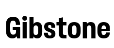 Gibstone Font Image