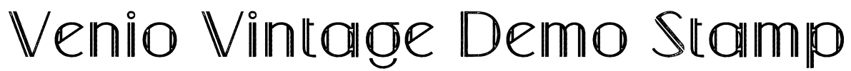 Venio Vintage Demo Stamp Font Image