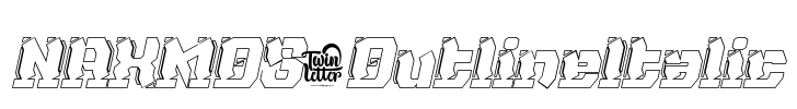 NAXMOS-OutlineItalic Font Image