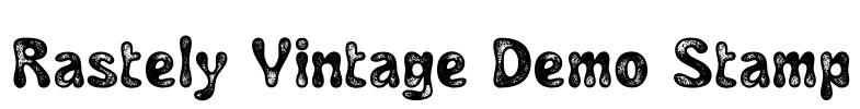 Rastely Vintage Demo Stamp Font Image