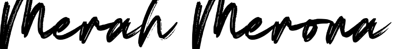 Merah Merona Font Image