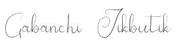 Gabanchi Jikbutik Font Image