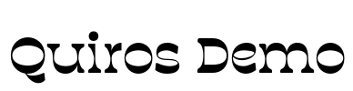 Quiros Demo Font Image