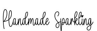 Handmade Sparkling Font Image