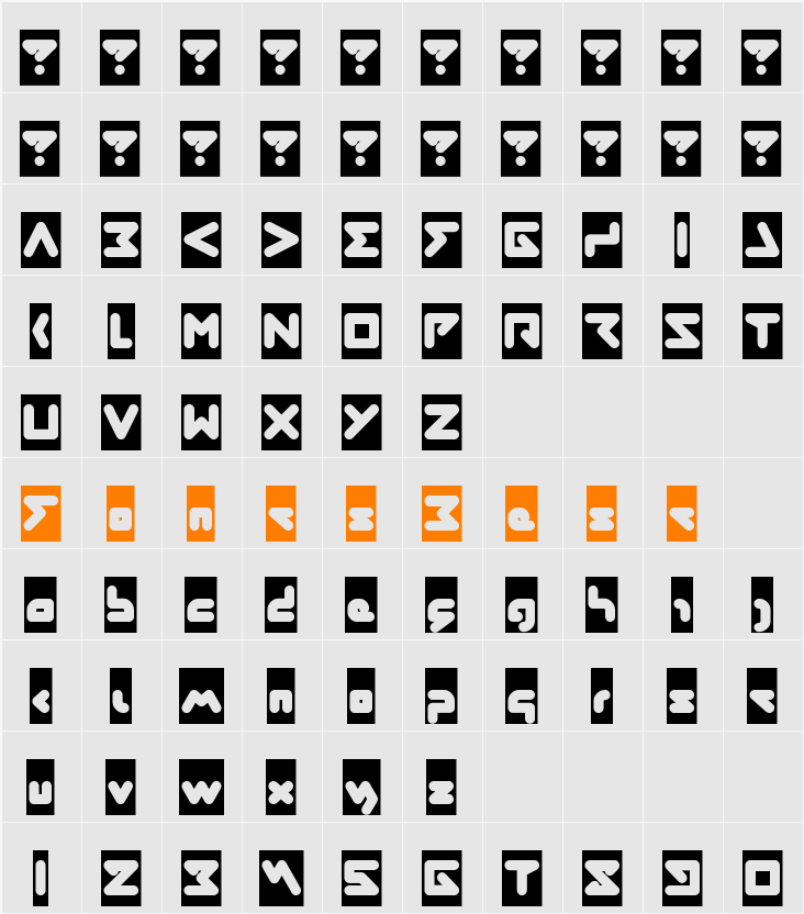 ABSTRASCTIK-Inverse Character Map