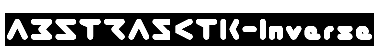 ABSTRASCTIK-Inverse Font Image