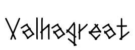 Valhagreat Font Image