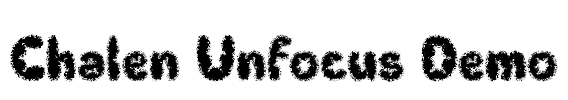 Chalen Unfocus Demo Font Image