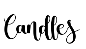 Candles Font Image