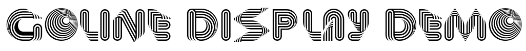 Goline Display Demo Font Image
