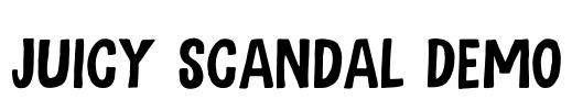 Juicy Scandal DEMO Font Image