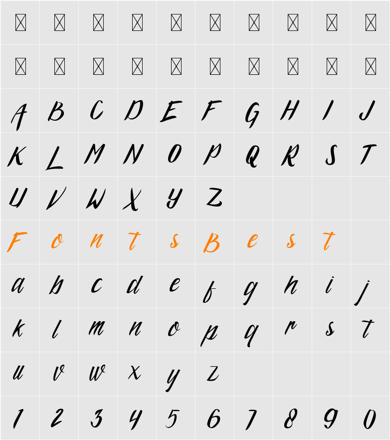 Argopuro Script Demo Character Map