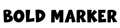 Bold Marker Font Image