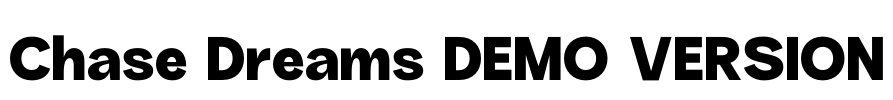 Chase Dreams DEMO VERSION Font Image
