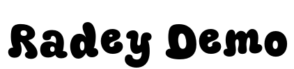 Radey Demo Font Image