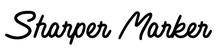 Sharper Marker Font Image