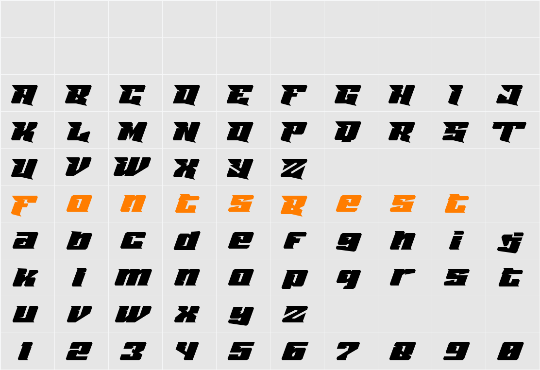 Ninja Cyber Character Map