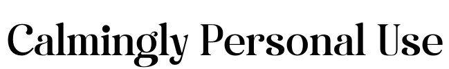 Calmingly Personal Use Font Image