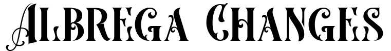 Albrega Changes Font Image