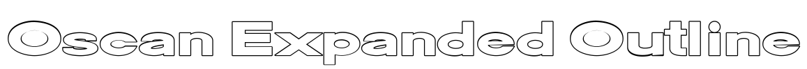 Oscan Expanded Outline Font Image
