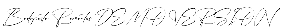 Budapesta Romantes DEMO VERSION Font Image