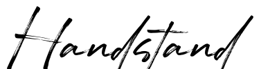 Handstand Font Image