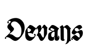 Devans Font Image