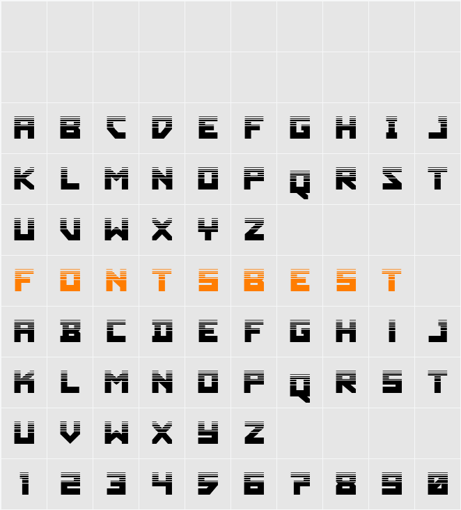 Hibernal Sentry Halftone Character Map