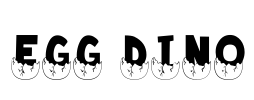 Egg Dino Font Image