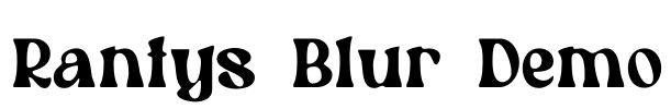 Rantys Blur Demo Font Image
