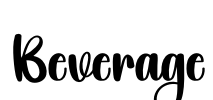 Beverage Font Image