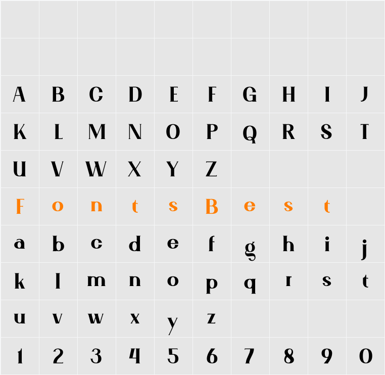 MARLONG Character Map