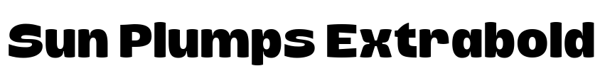 Sun Plumps Extrabold Font Image