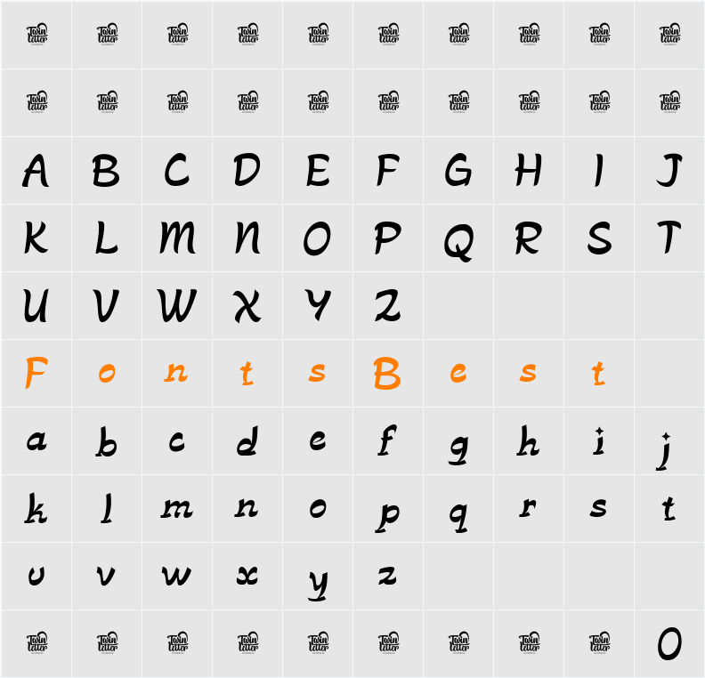 Hunosai Trial Character Map