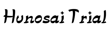 Hunosai Trial Font Image