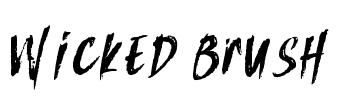 Wicked Brush Font Image
