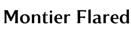 Montier Flared Font Image