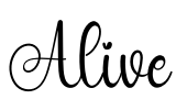 Alive Font Image