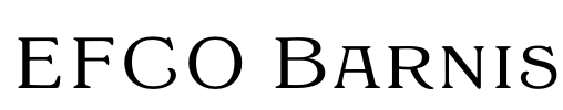 EFCO Barnis Font Image