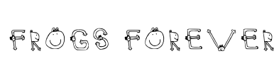 Frogs Forever Font Image
