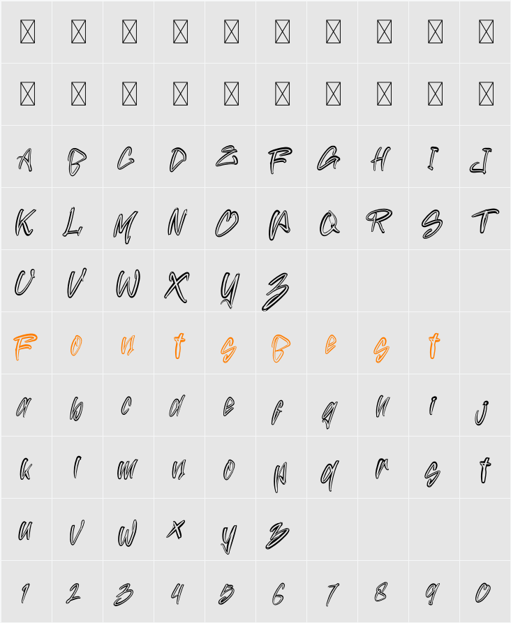 HollowBallie Demo Character Map