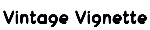 Vintage Vignette Font Image
