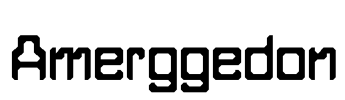 Amerggedon Font Image