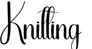 Knitting Font Image