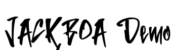JACKBOA Demo Font Image