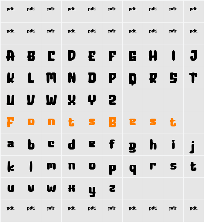 GLARY TROPIC Smooth Character Map