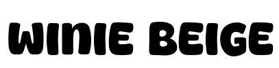 Winie Beige Font Image