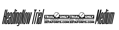 HeadingNow Trial 05 Medium Font Image