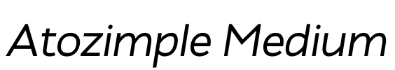 Atozimple Medium